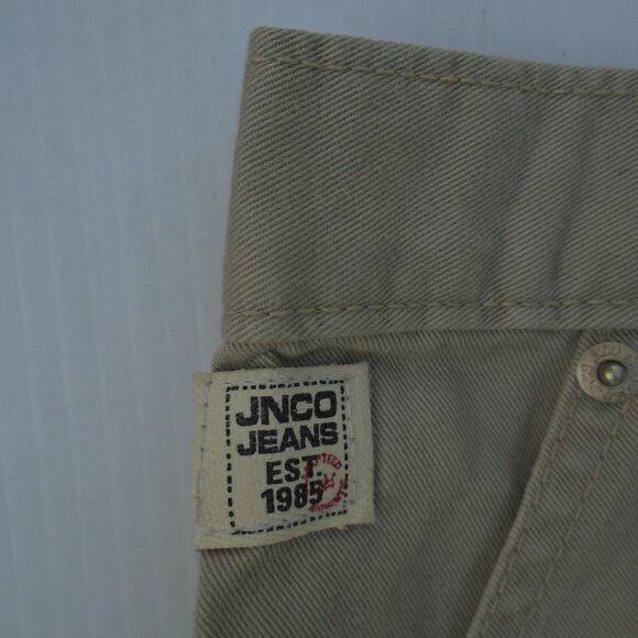 Vintage JNCO Jeans Wide Legs Jeans Pants Mens Size 40W x 30L Beige NWT - Picture 6 of 6